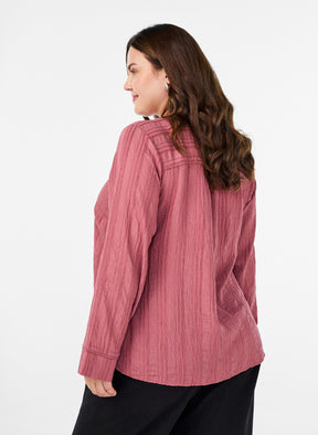 Zizzi Nikita Blouse in Pink