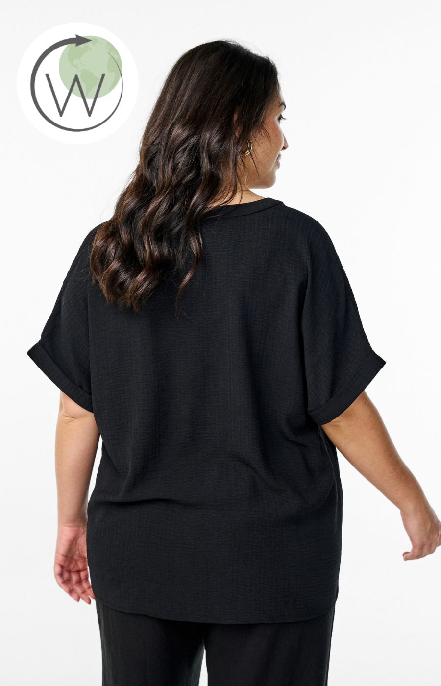 Zizzi Nilla Blouse in Black 