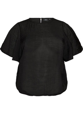 Zizzi Nora Blouse in Black. 