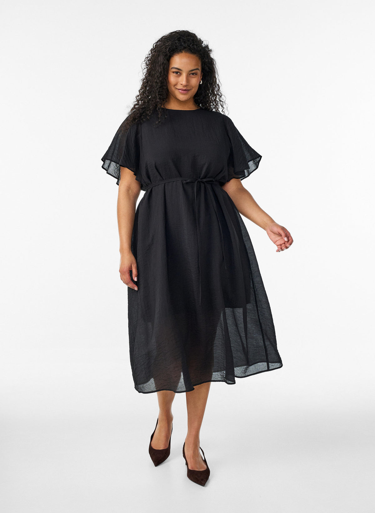 Zizzi Nora Dress in Black 