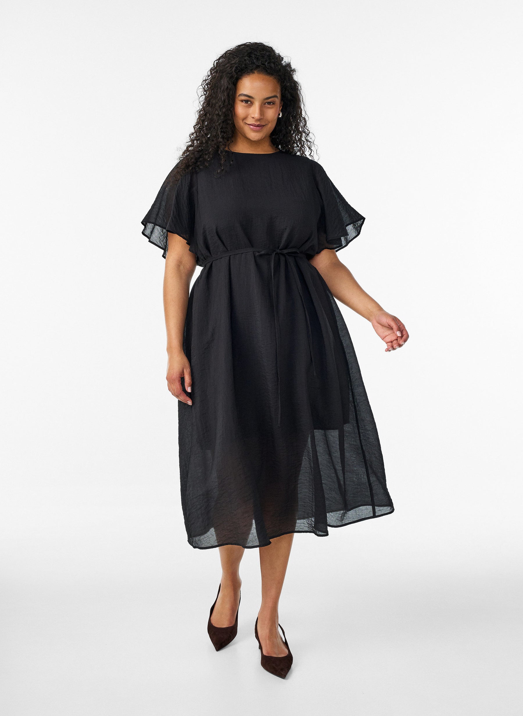 Zizzi Nora Dress in Black 