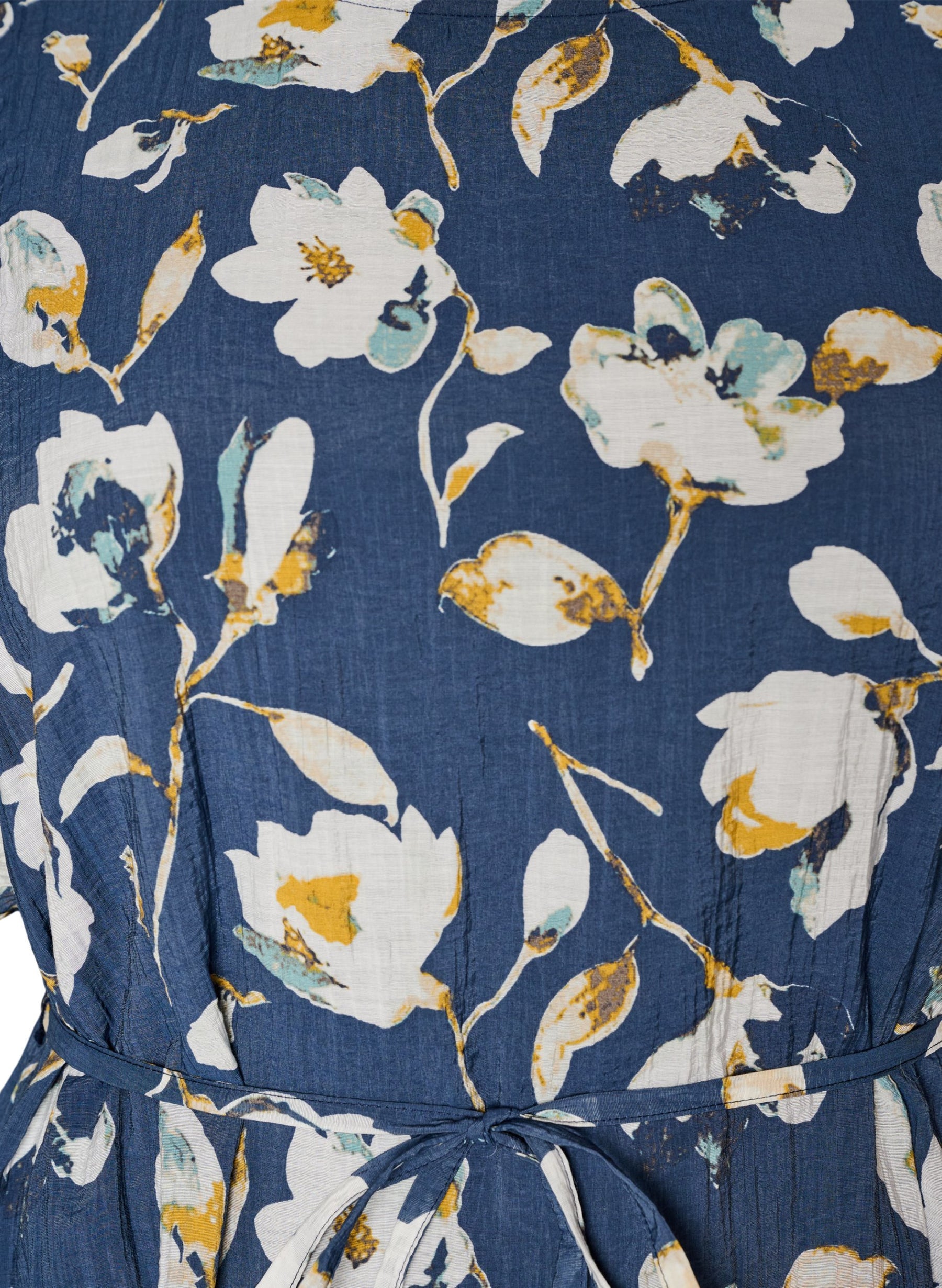 Zizzi Nora Dress in Floral Navy 