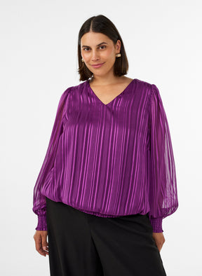 Zizzi Rita Blouse in Plum 