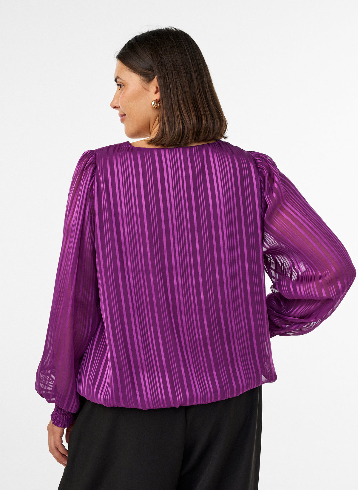 Zizzi Rita Blouse in Plum 