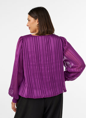 Zizzi Rita Blouse in Plum 