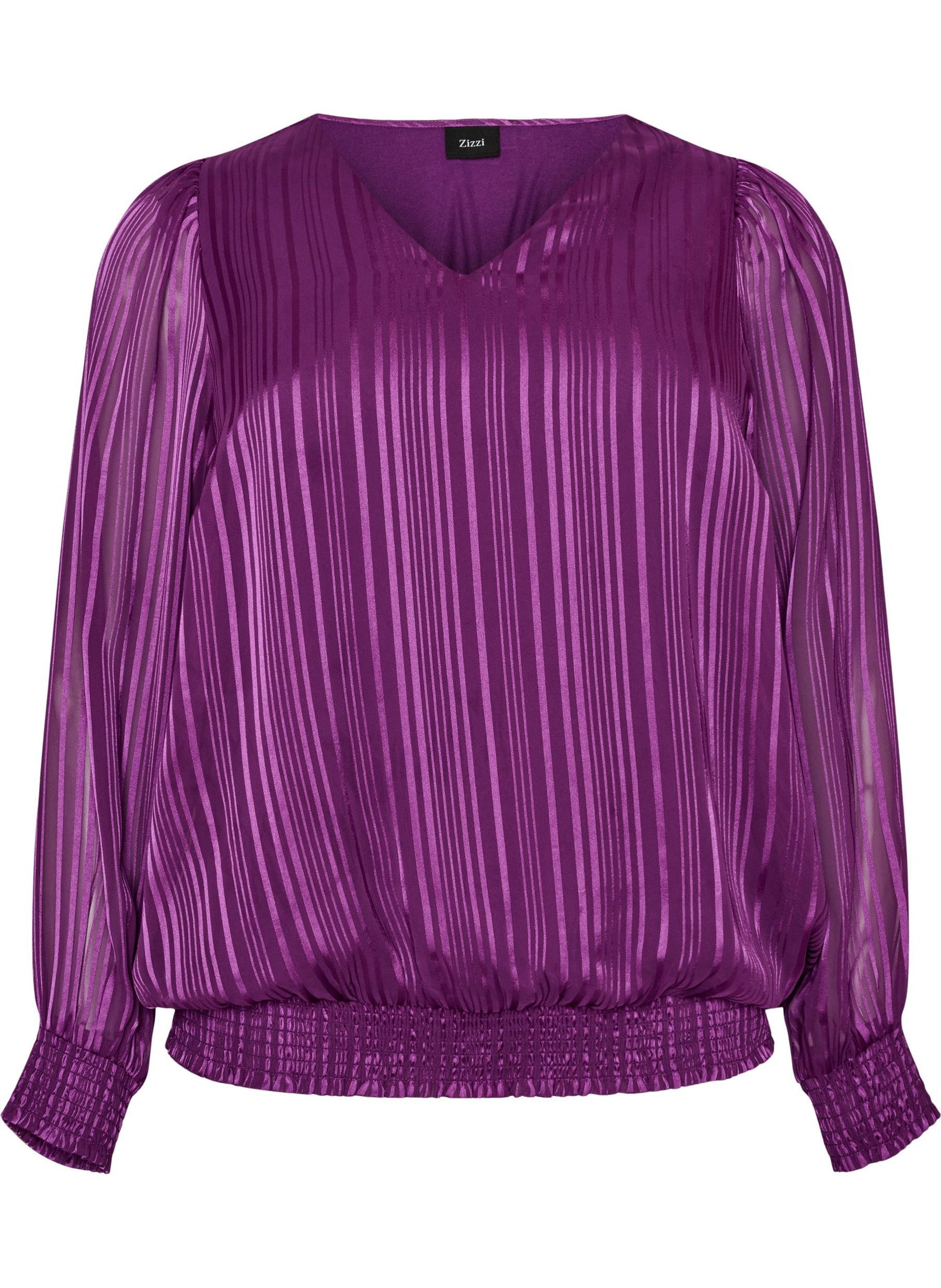 Zizzi Rita Blouse in Plum 