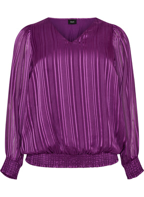 Zizzi Rita Blouse in Plum 