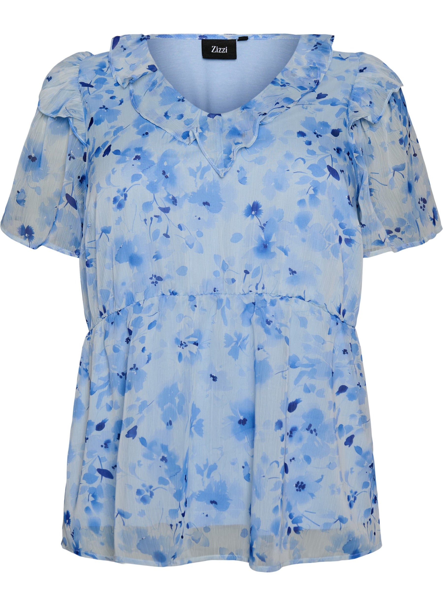 Zizzi Rosa Blouse in Blue 