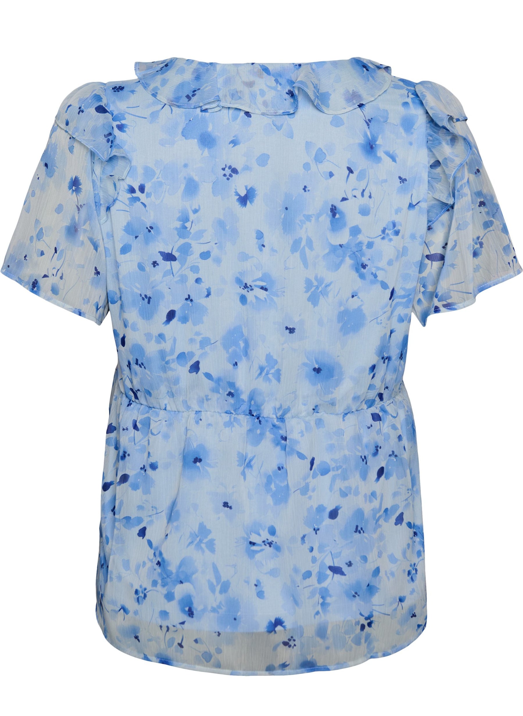 Zizzi Rosa Blouse in Blue 