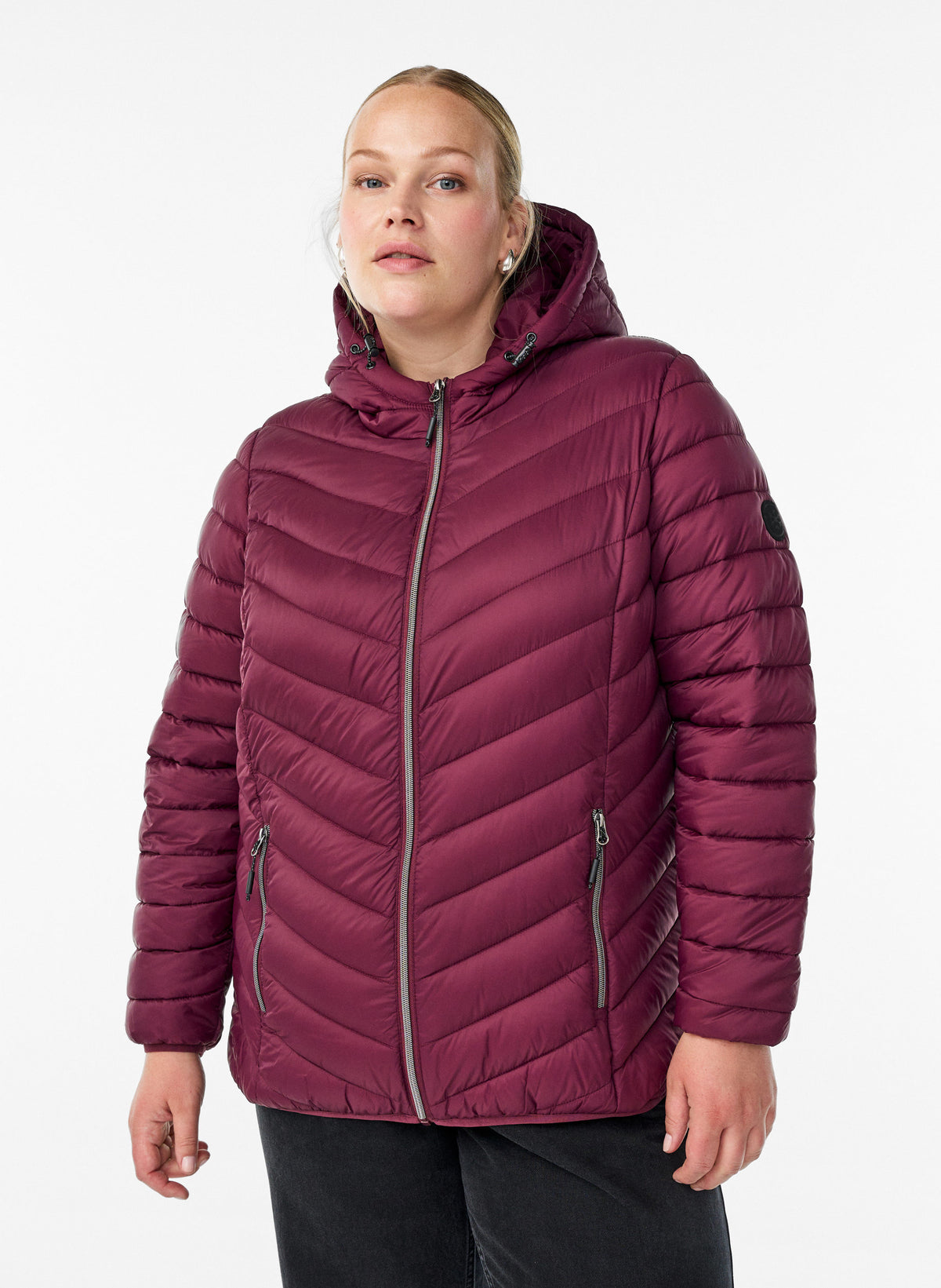 Zizzi Sally Lightweight Jacket in Fig 