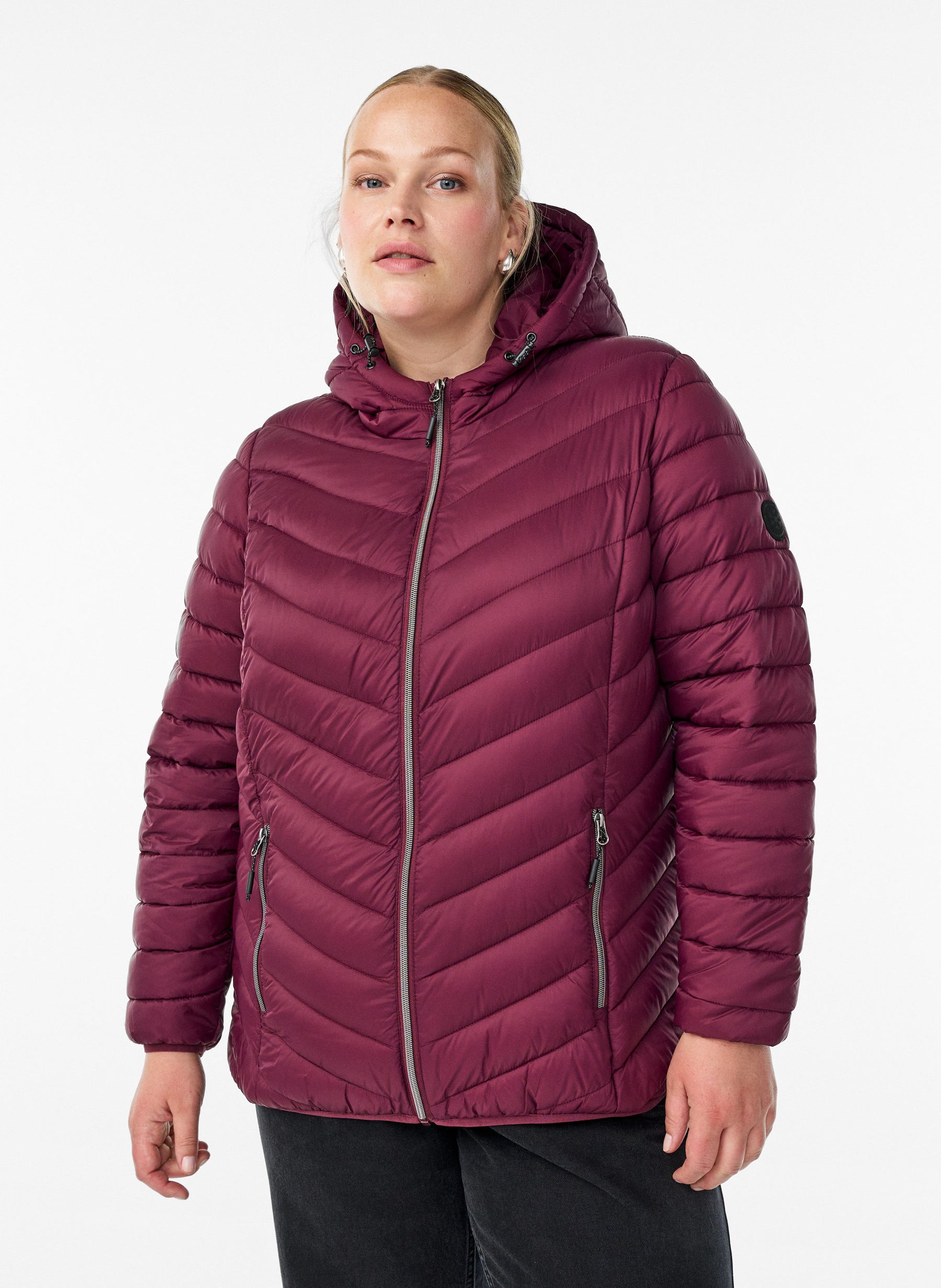 Zizzi Sally Lightweight Jacket in Fig 