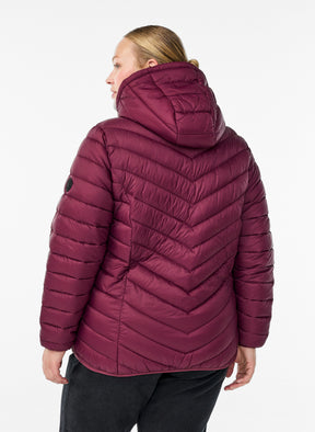 Zizzi Sally Lightweight Jacket in Fig 