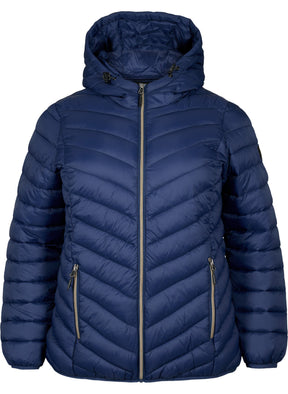 Zizzi Sally Lightweight Jacket in Navy