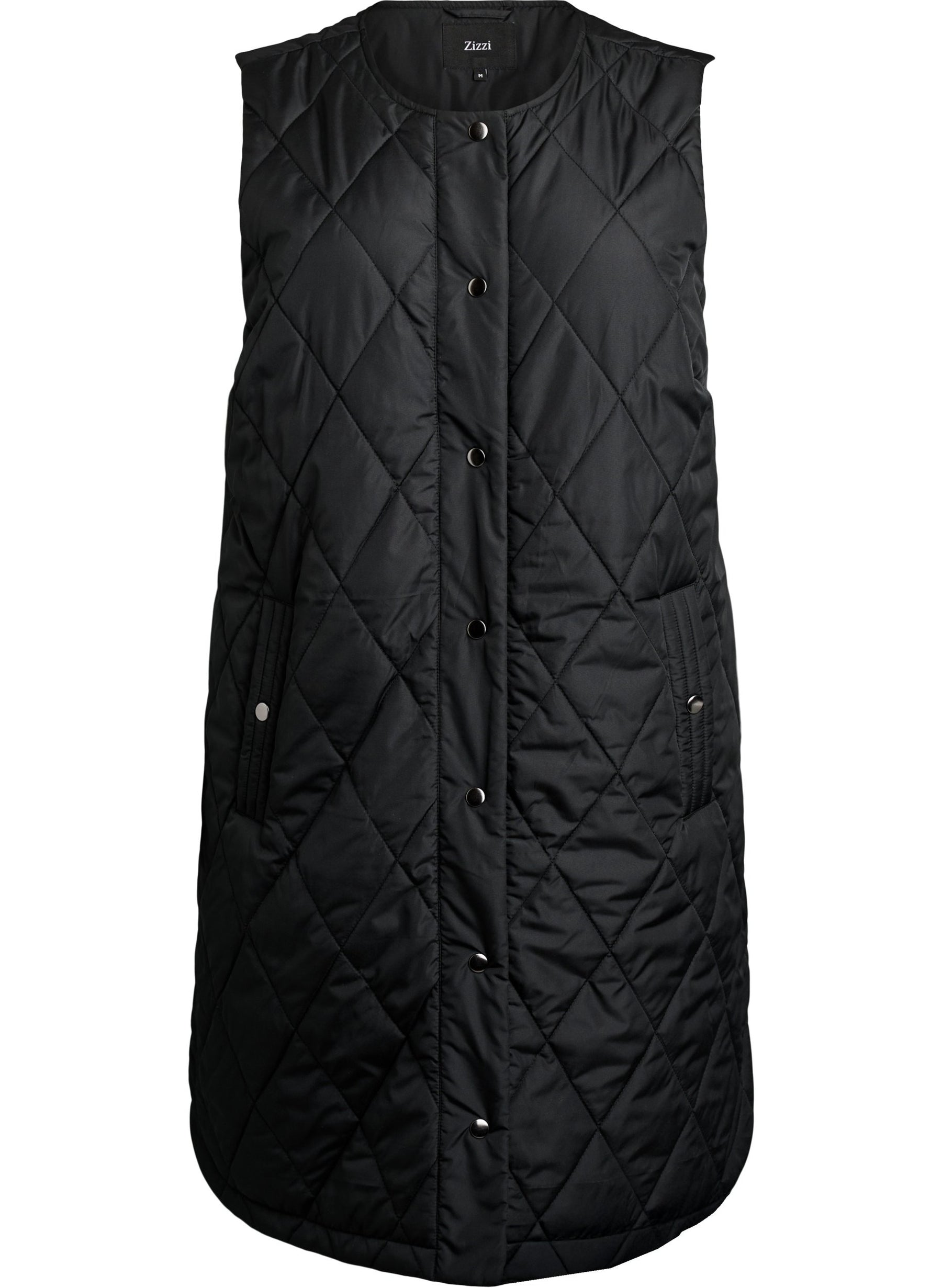 Zizzi Shanghai Gilet in Black 