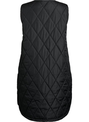 Zizzi Shanghai Gilet in Black 