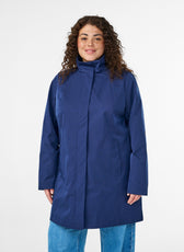 Zizzi Shelby Coat in Navy