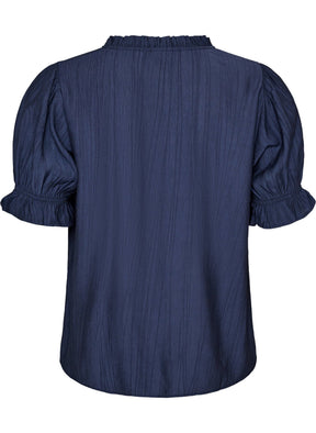 Zizzi Sia Blouse in Navy 