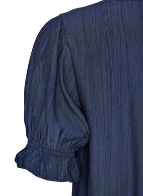 Zizzi Sia Blouse in Navy 