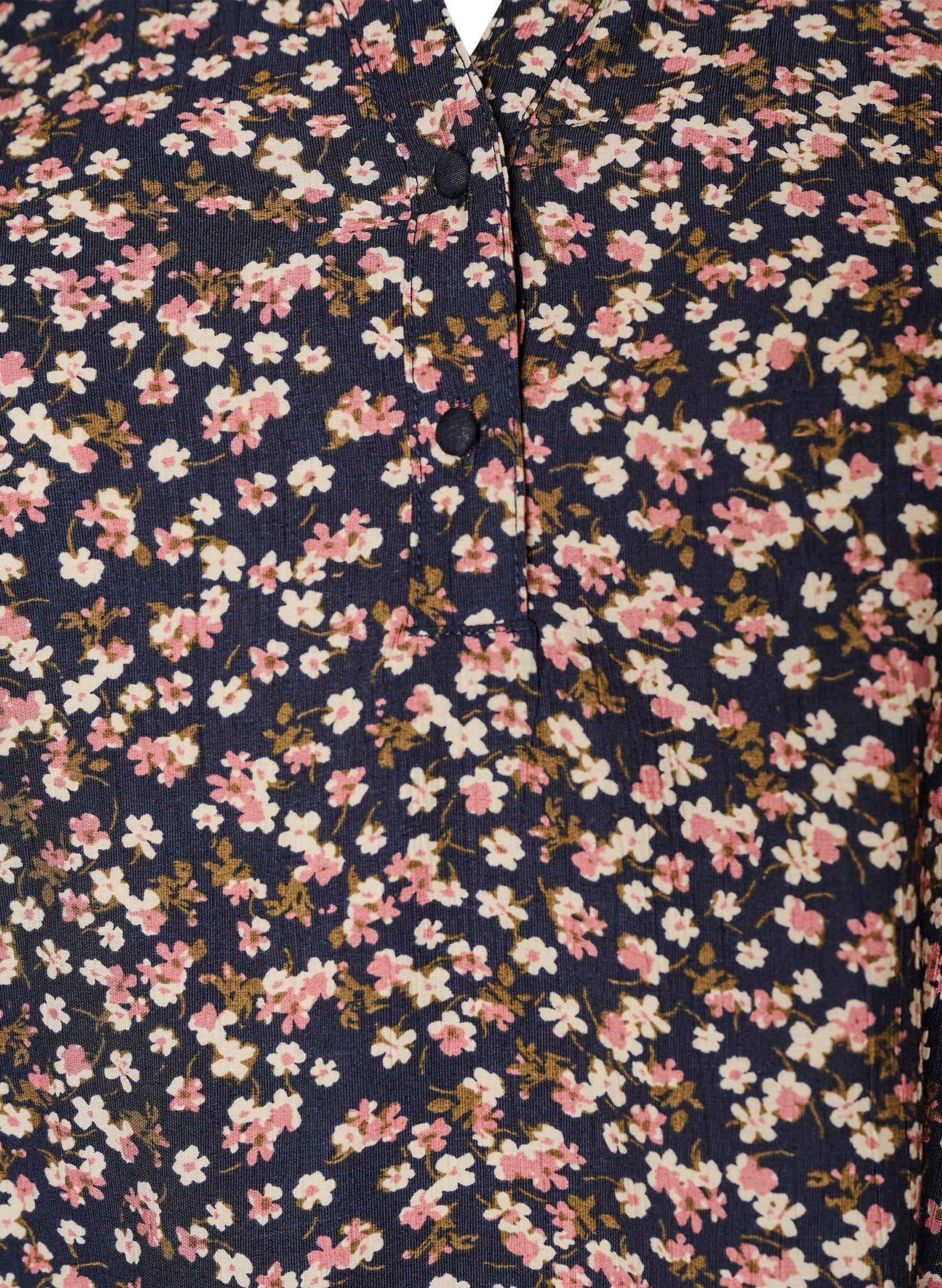 Zizzi Sia Blouse in Navy Flower 