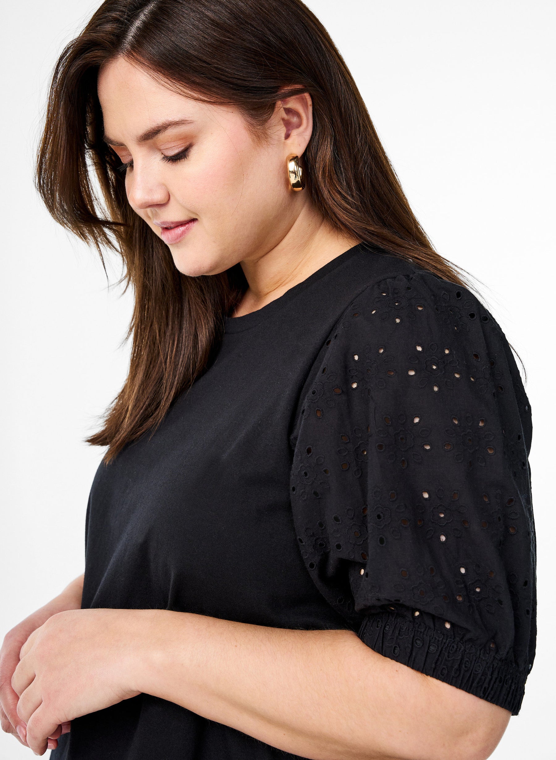 Zizzi Sofia T-Shirt in Black