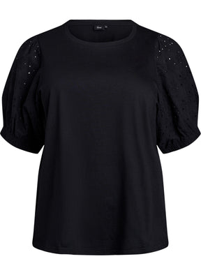 Zizzi Sofia T-Shirt in Black