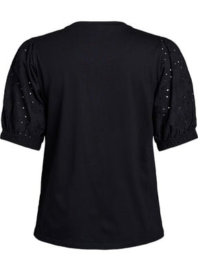 Zizzi Sofia T-Shirt in Black