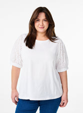 Zizzi Sofia T-Shirt in White