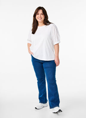 Zizzi Sofia T-Shirt in White