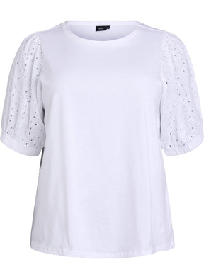 Zizzi Sofia T-Shirt in White