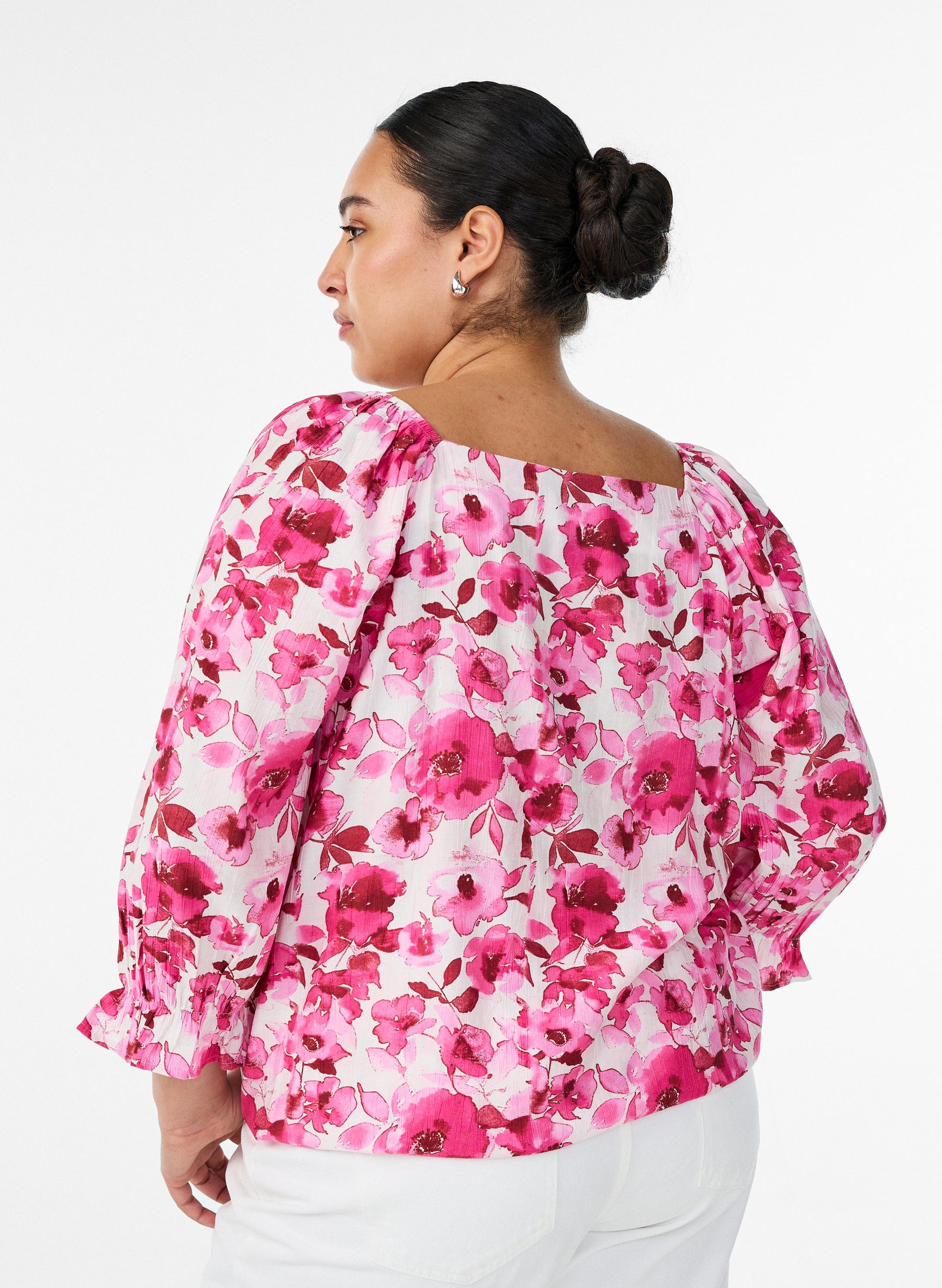 Zizzi Sol Blouse in Pink 