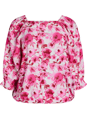 Zizzi Sol Blouse in Pink 