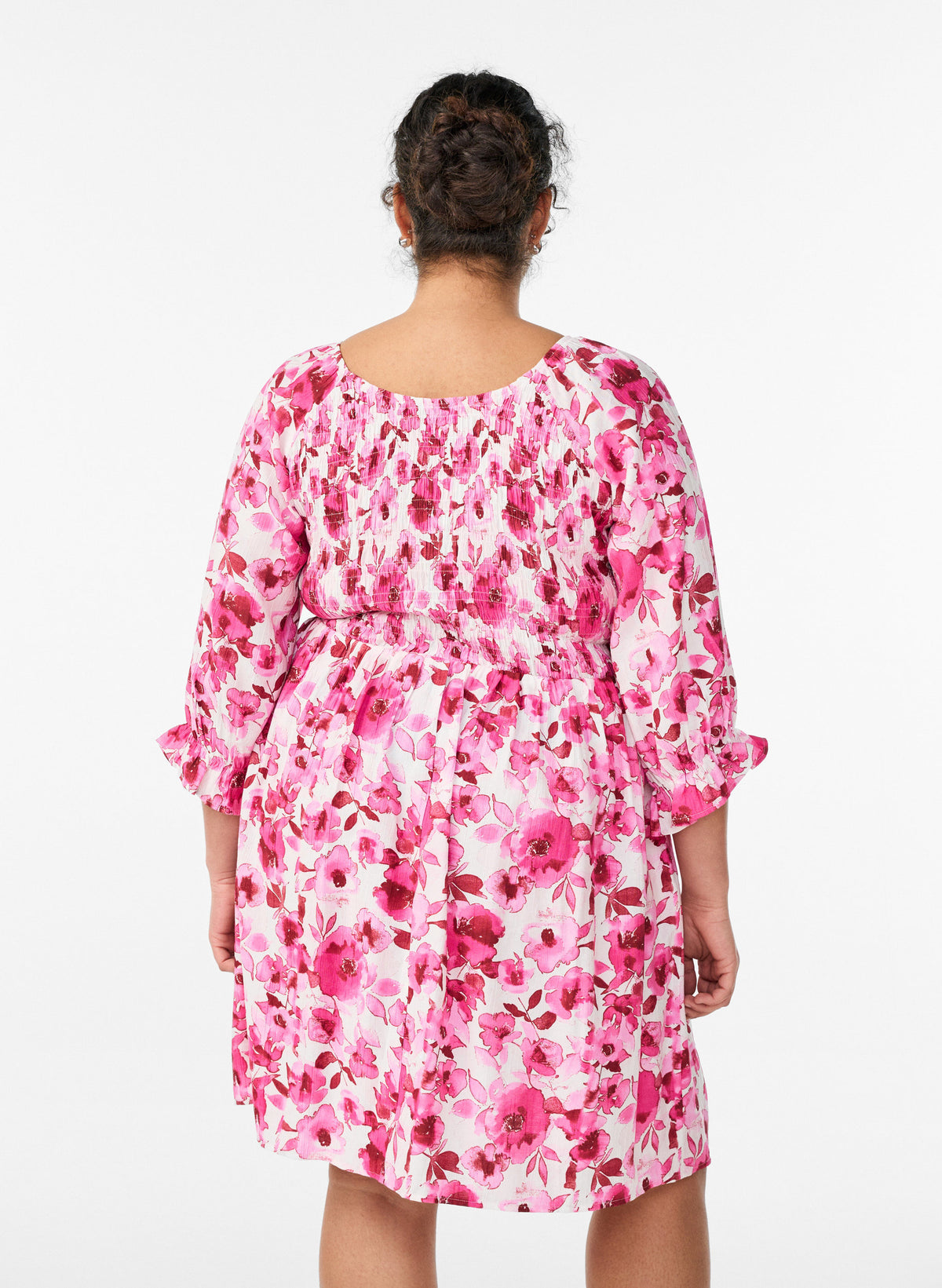 Zizzi Sol Dress in Pink 