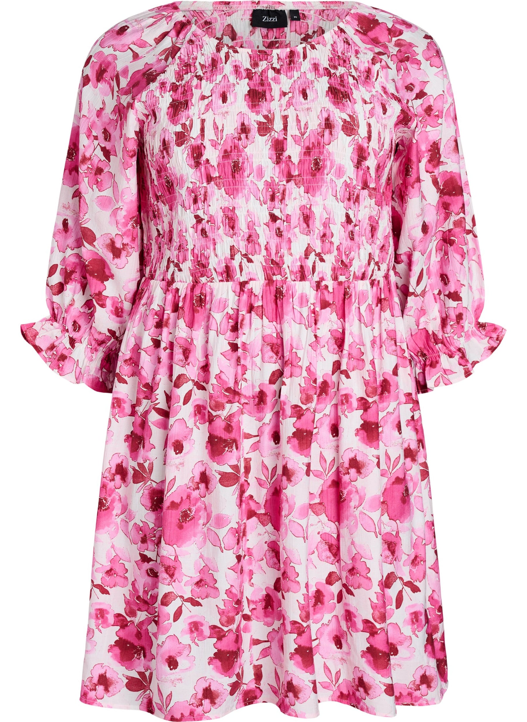 Zizzi Sol Dress in Pink 