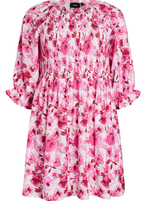 Zizzi Sol Dress in Pink 