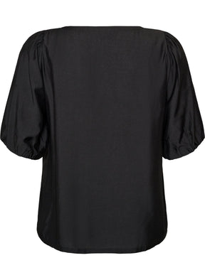 Zizzi Stina Blouse in Black