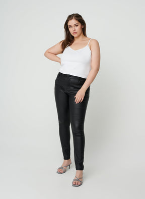 Zizzi Strap Top in White