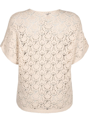 Zizzi Summer Top in Beige