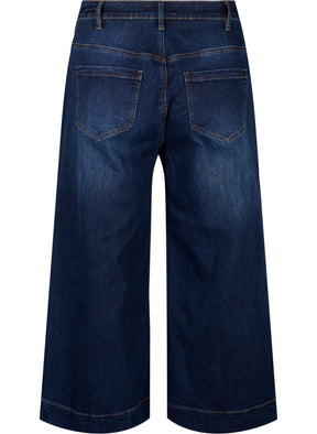 Zizzi Sunia Wide Leg Cropped Jeans