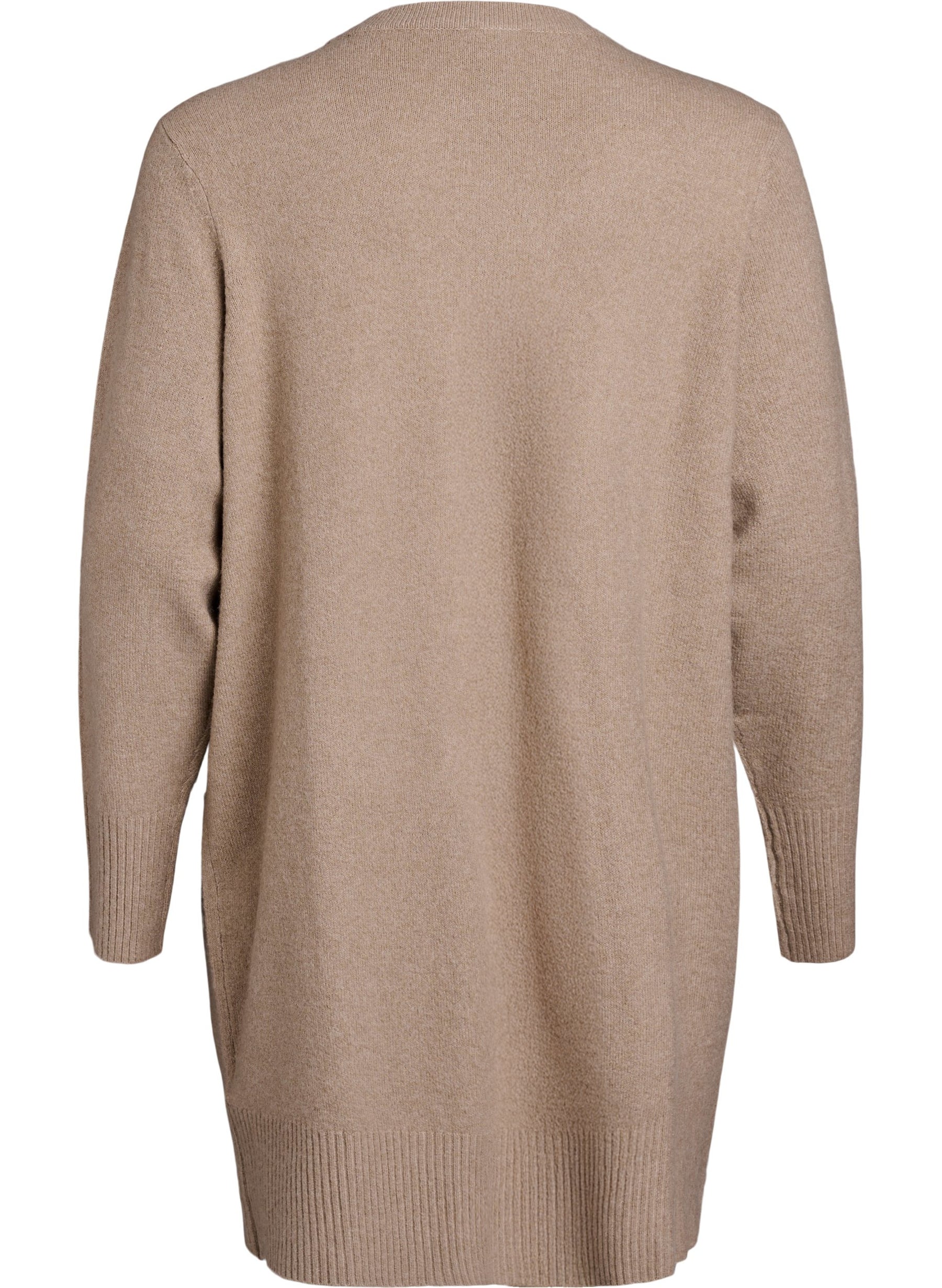 Zizzi Sunny Cardigan in Beige