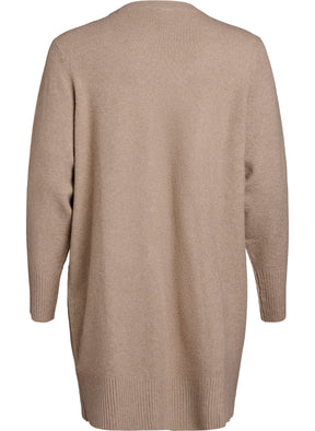 Zizzi Sunny Cardigan in Beige