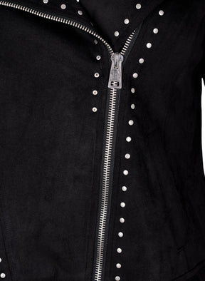 Zizzi Sussie Biker Jacket in Black