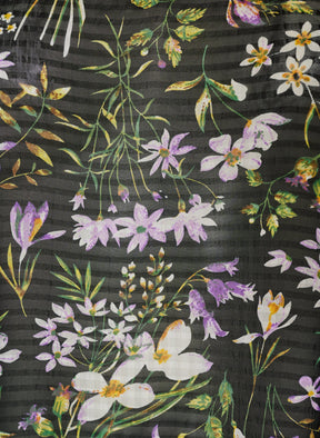 Zizzi Taru Blouse in Black Flower 