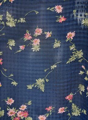 Zizzi Taru Blouse in Navy Blue Flower 