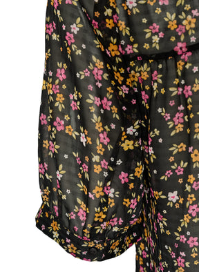 Zizzi Taru Blouse in Pink Ditsy Flower
