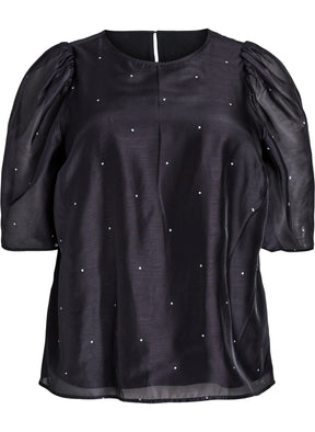 Zizzi Tilde Blouse in Black