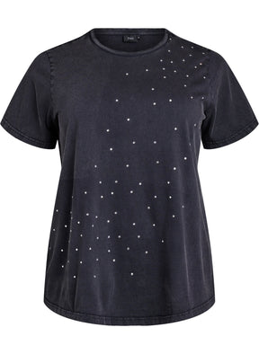 Zizzi Vave T-Shirt in Black