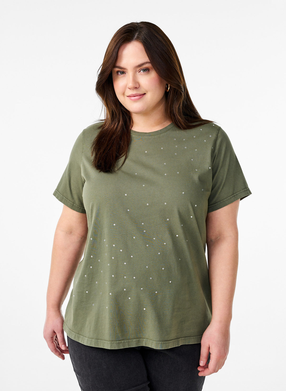 Zizzi Vave T-Shirt in Green