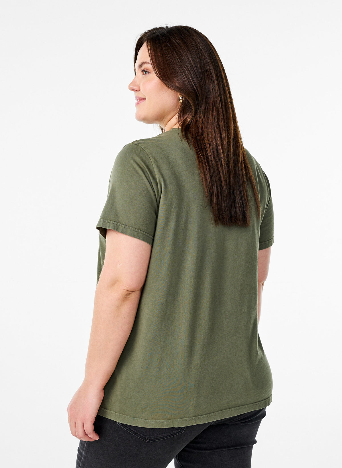 Zizzi Vave T-Shirt in Green