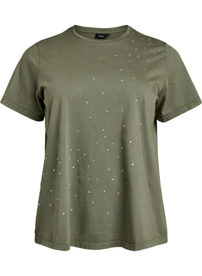 Zizzi Vave T-Shirt in Green