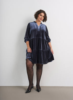 Zizzi Victoria Dress in Night Sky 
